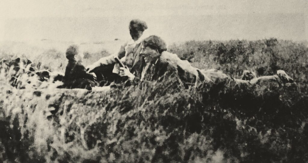 Rupert Brooke legge ad alta voce a Helena Cornford nella campagna presso Cley-next-the-Sea, Norfolk, 2 agosto 1914 (due giorni prima della Dichiarazione di guerra in Gran Bretagna).